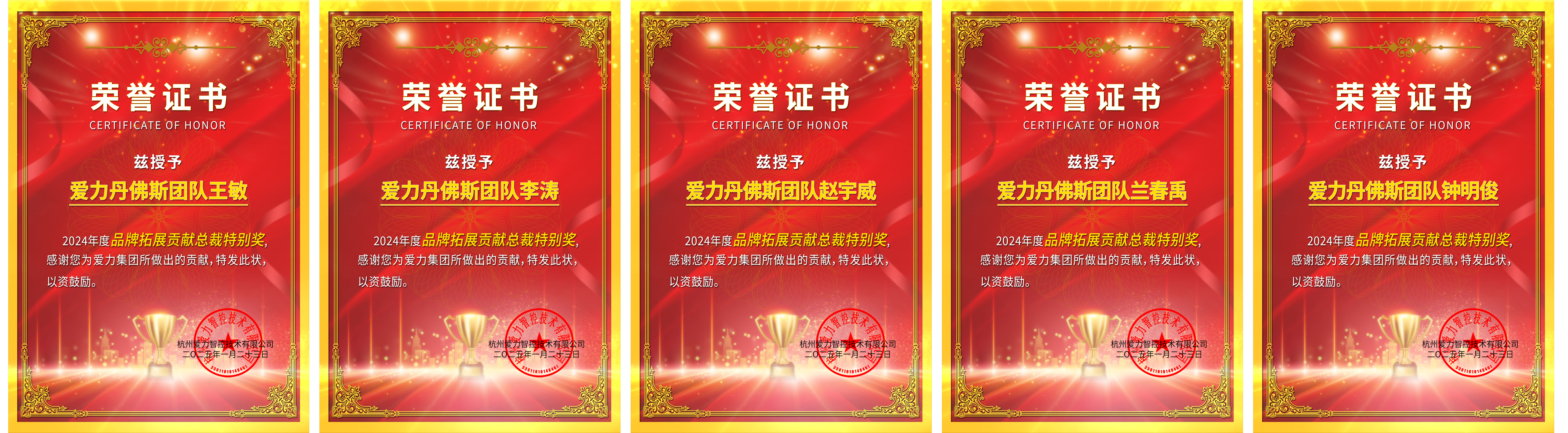 爱力集团颁发2024年总裁特别奖